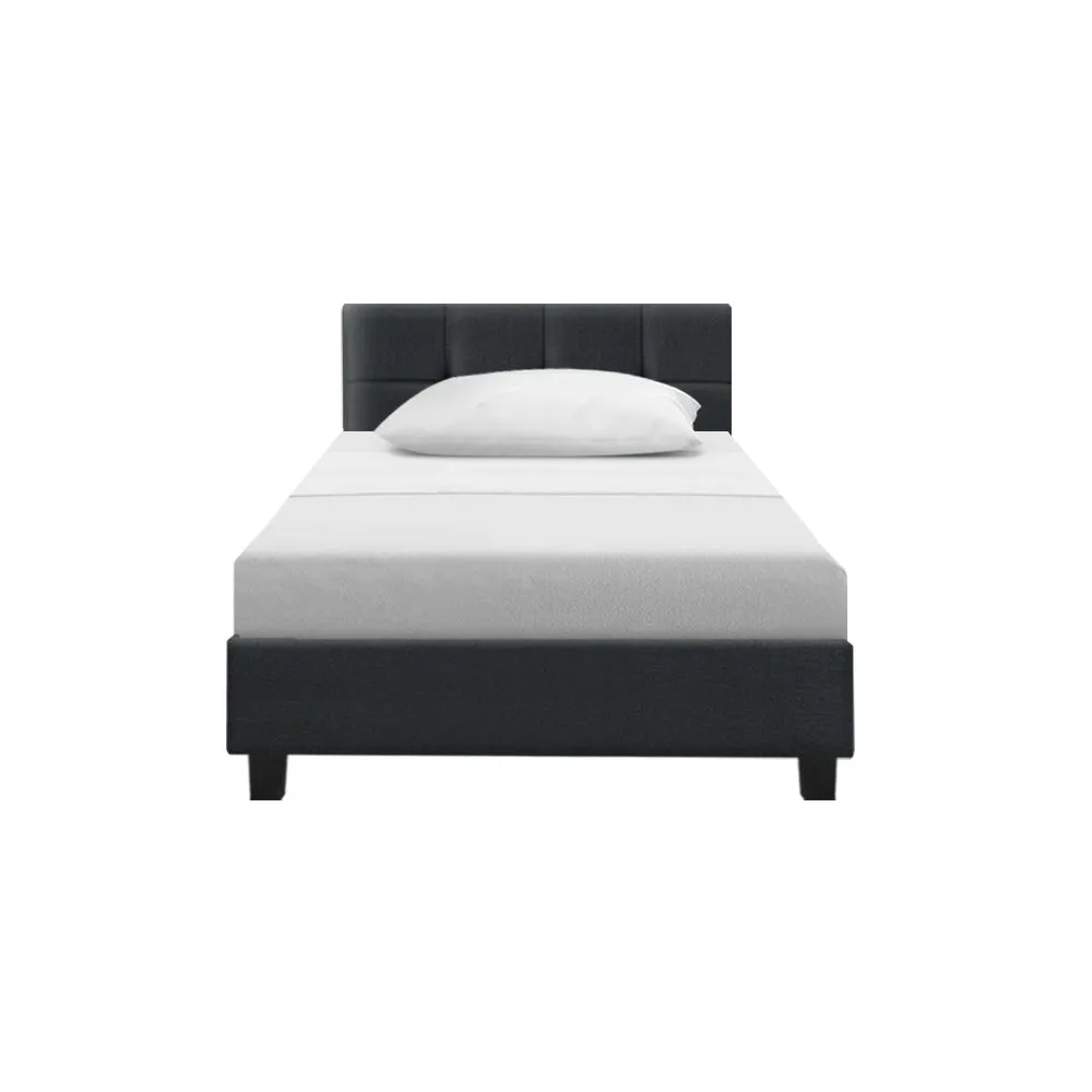 Agnes Single Bed Frame Charcoal