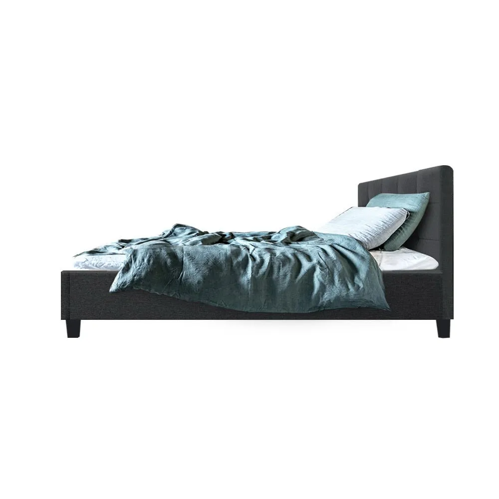 Agnes Single Bed Frame Charcoal