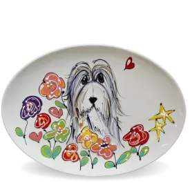 Bearded Collie Serving Platter