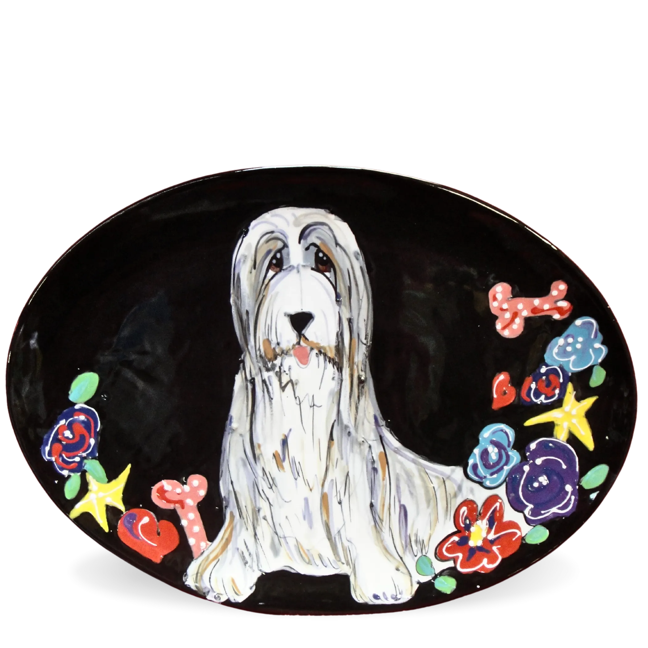 Bearded Collie Serving Platter