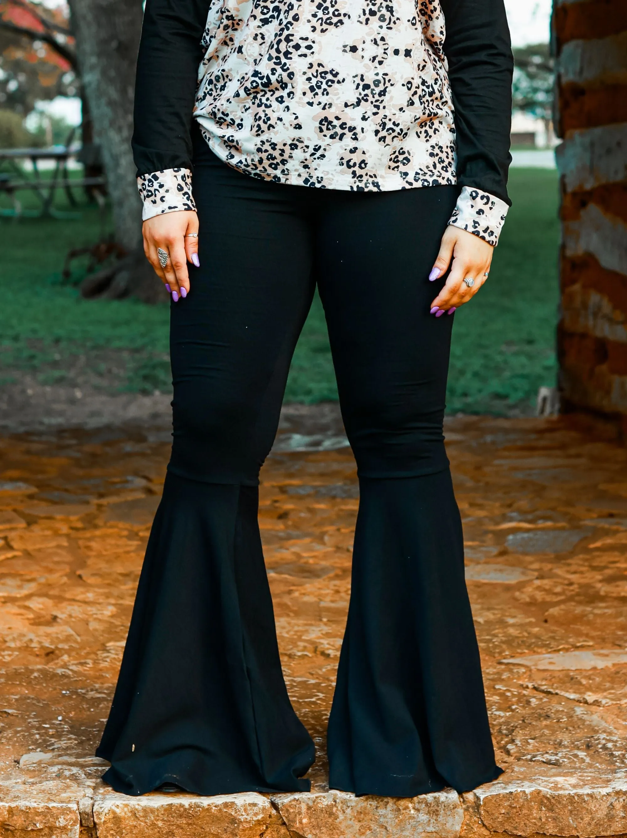 Black Flare Pants