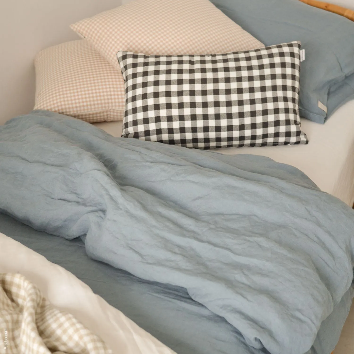 Blue Fog Linen Duvet Cover