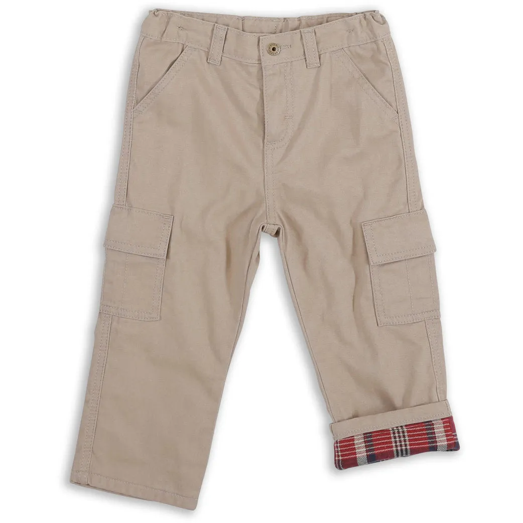 Boys' Fannel Lined Pants Wrangler Cargo