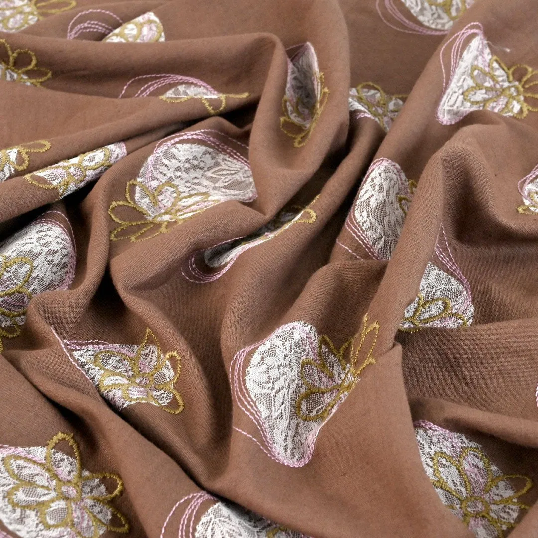 Brown Linen Fabric 99790