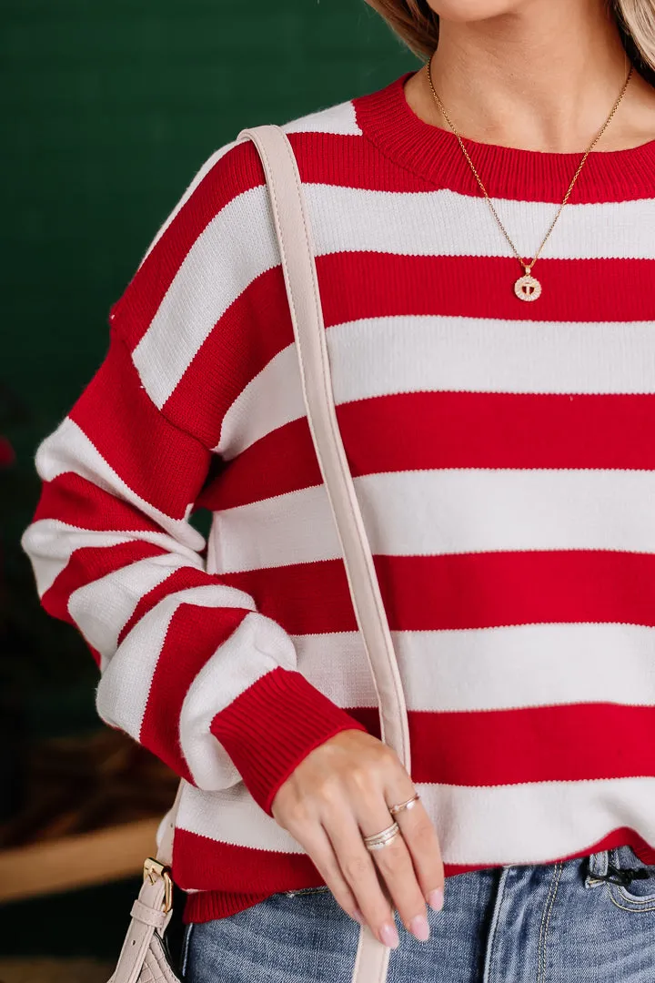 Candy Cane Lane Striped Sweater