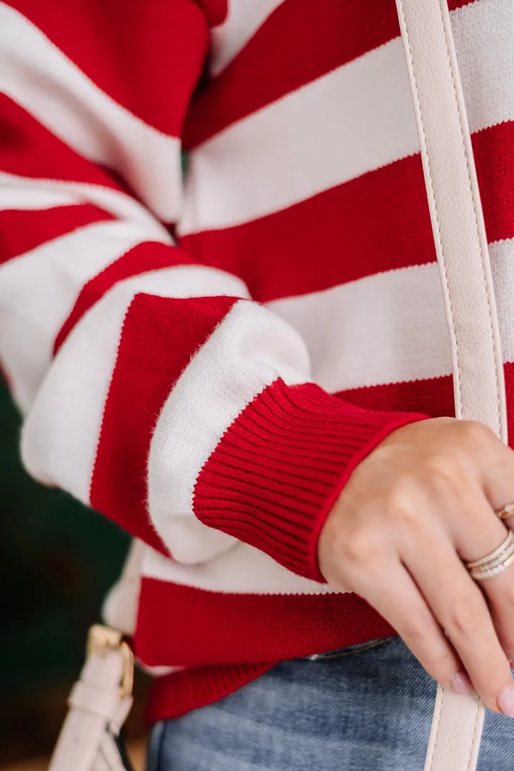 Candy Cane Lane Striped Sweater