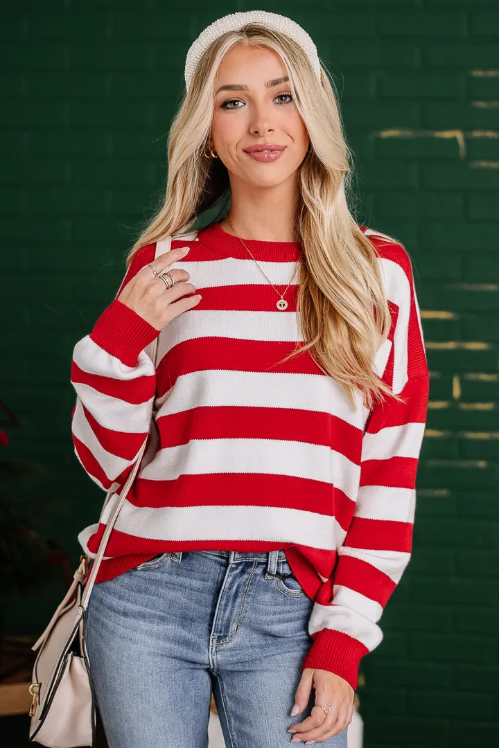 Candy Cane Lane Striped Sweater