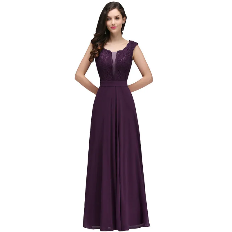 Cap Sleeves ALine Evening Dresses with Sash Sweetheart Floral Lace Appliques Party Wear Dresses