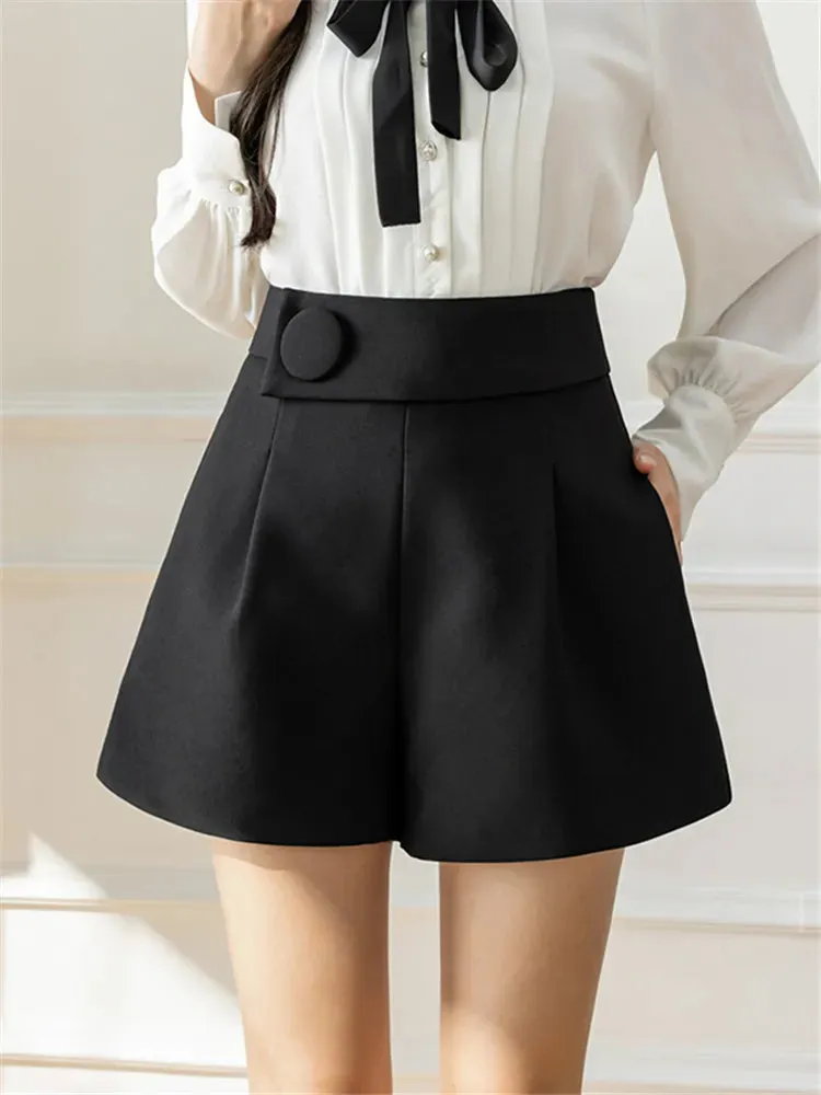 Formal Women's Shorts Wide Leg Elegant Casual Chic Trousers Shorts