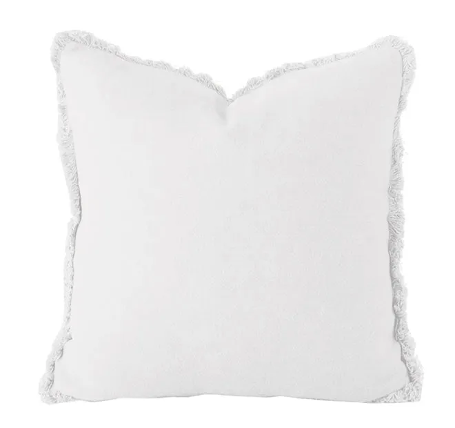 French Linen 50x50cm Filled Cushion Snow