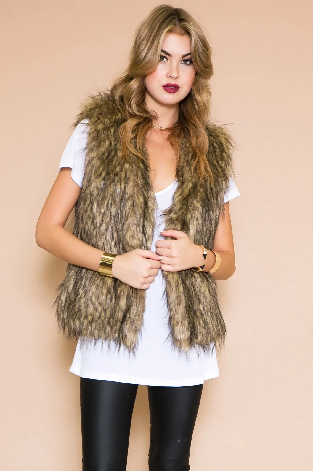 Hasten Faux Fur Vest