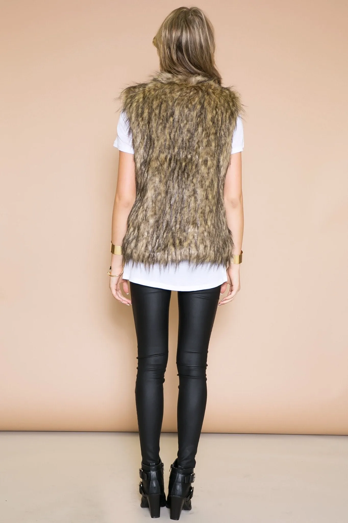 Hasten Faux Fur Vest