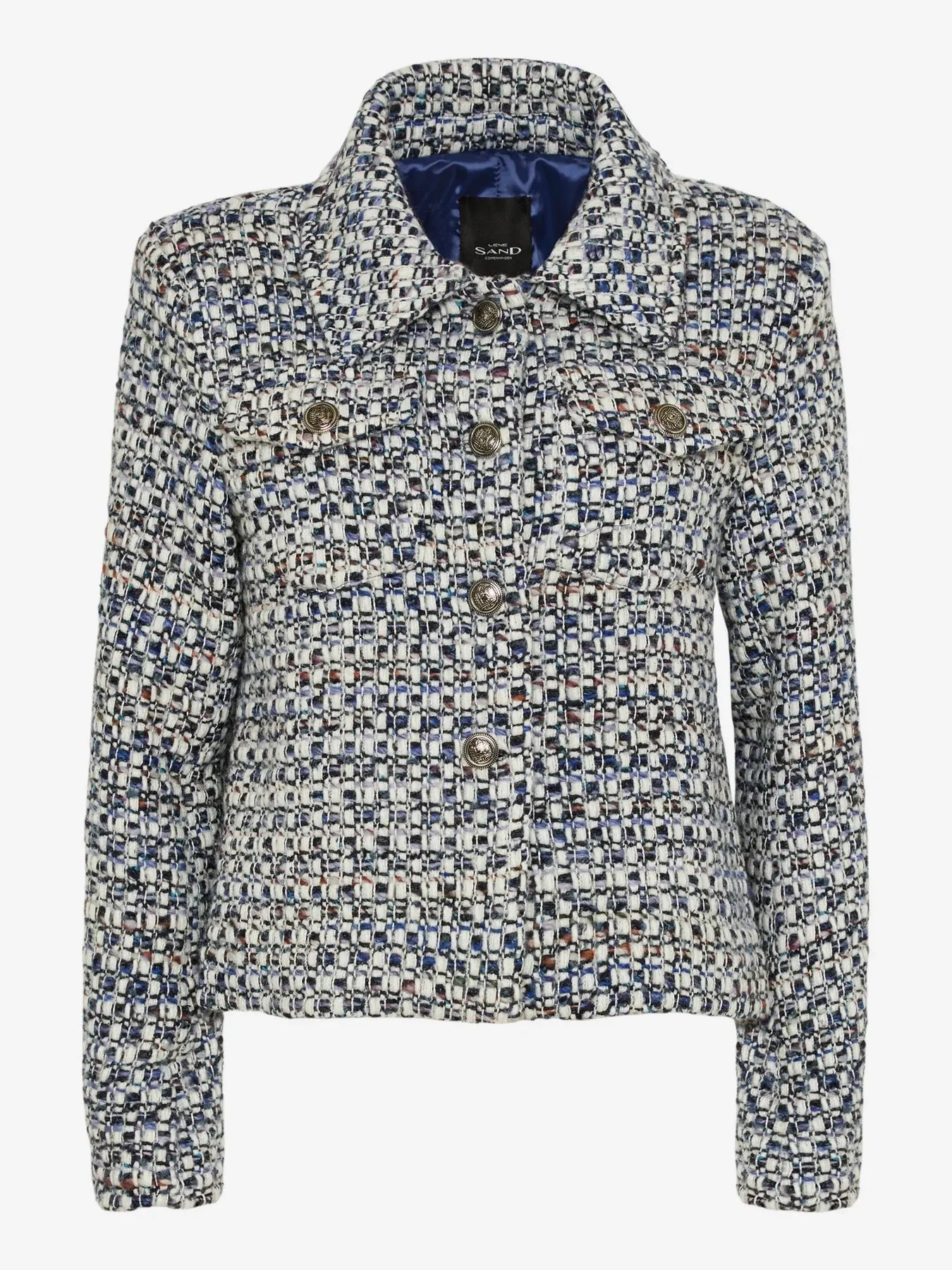 Italian Tweed Jacket - Medium Blue