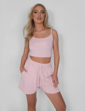 Kaiia Sweat Shorts Soft Pink