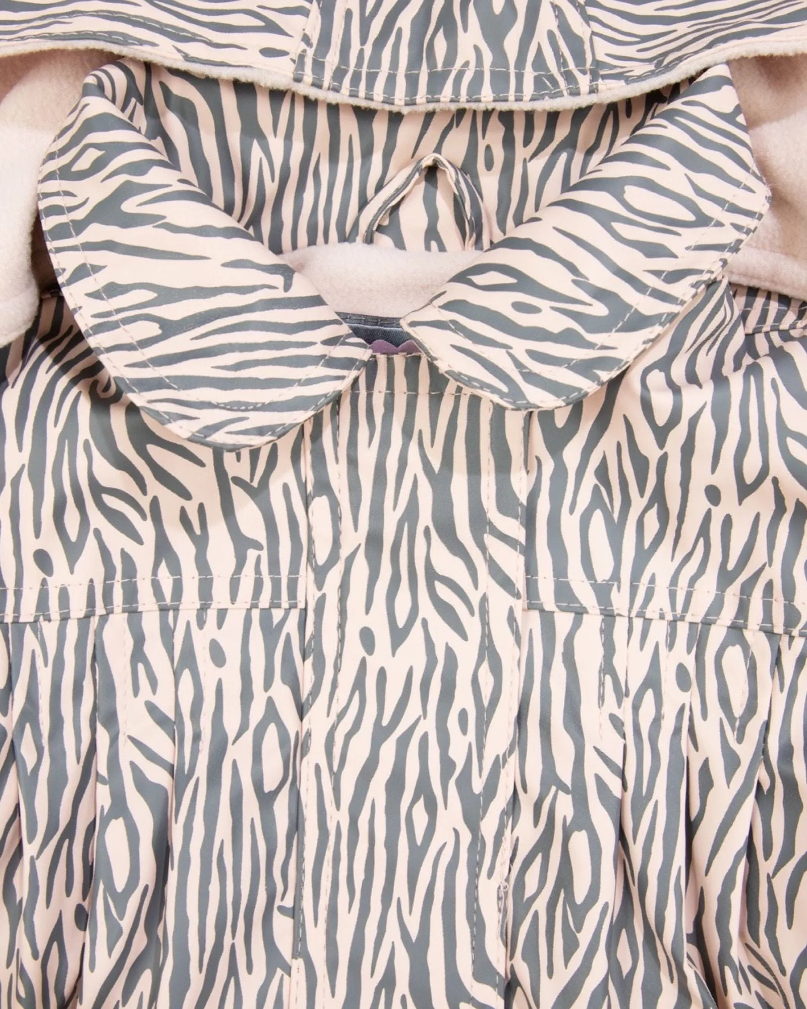 Korango Raincoat Tiger Stripes Pink