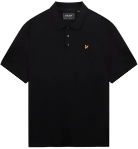 Lyle and Scott Mens Plain Polo Shirt Jet Black