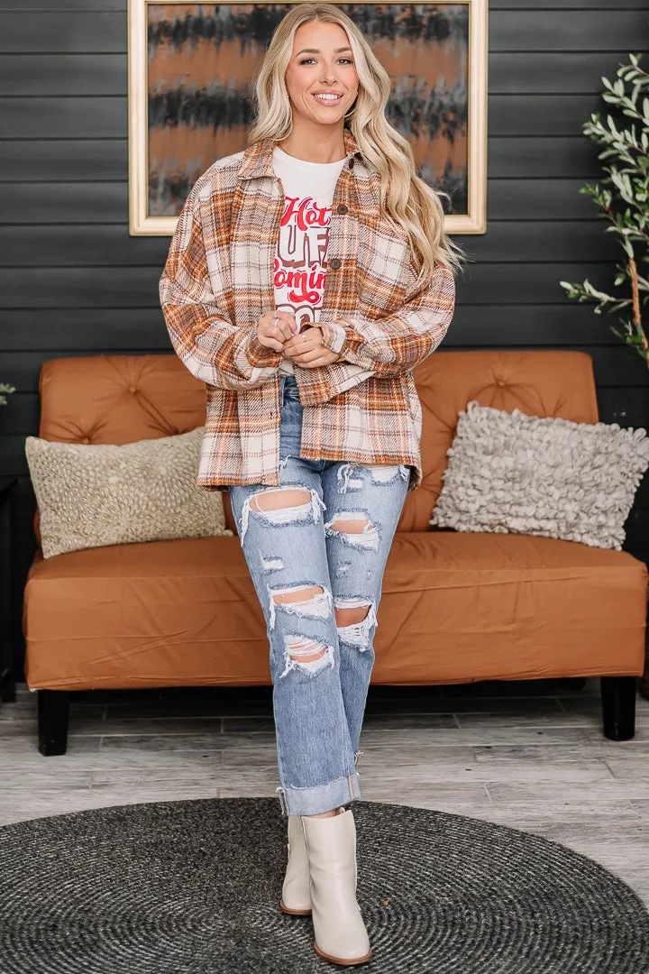 Make It Count Oversized Flannel Top