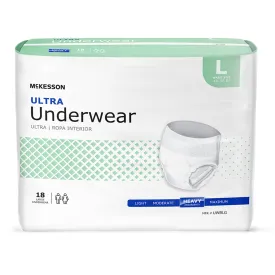 McKesson Ultra Heavy Absorbent Underwear, Large (44-58 Inch)