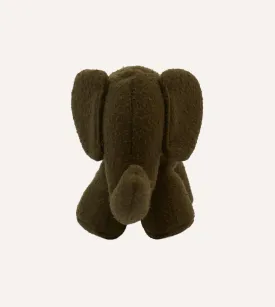 Olive Casentino Wool Elephant