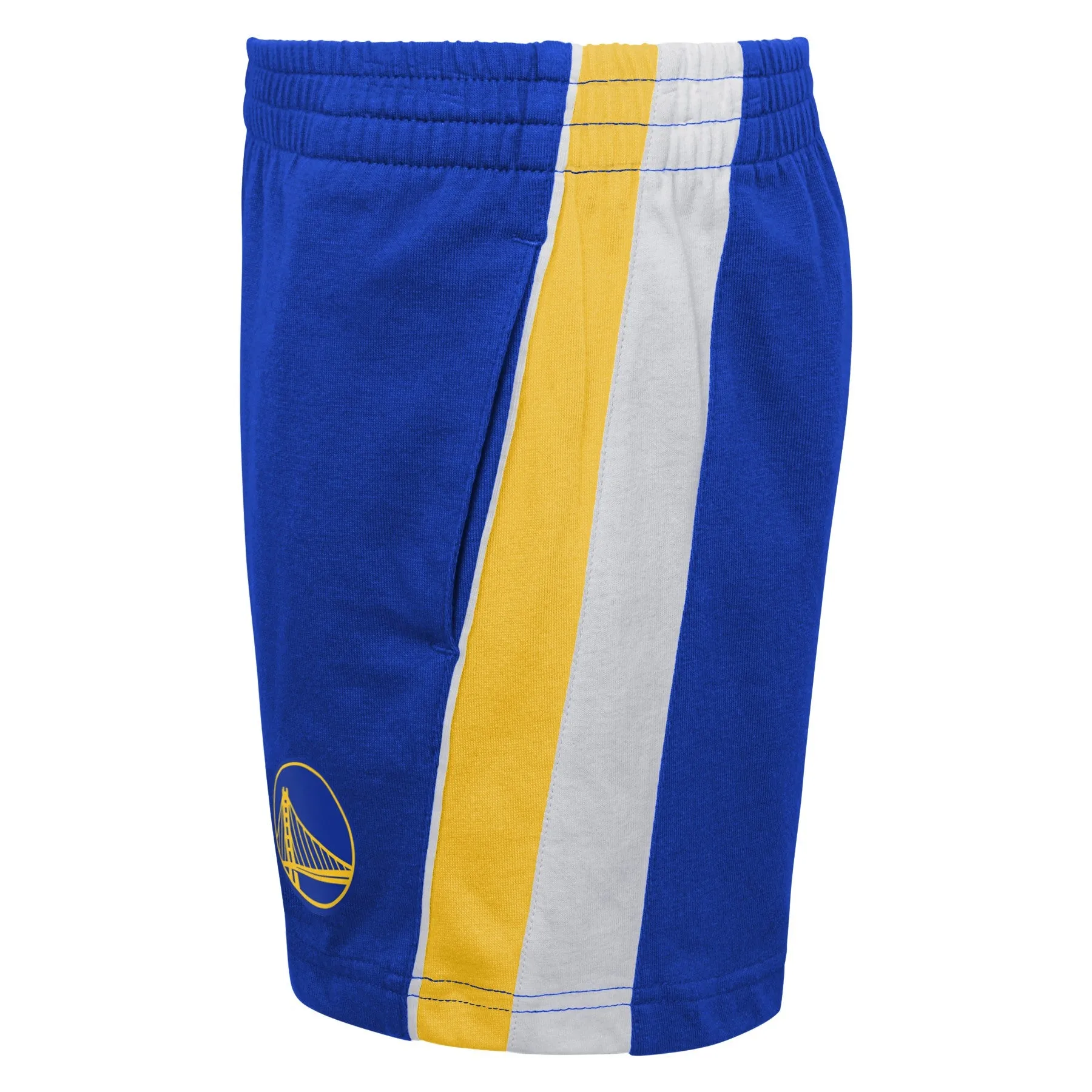 Outerstuff Golden State Warriors NBA Infants Training Camp Tank & Short Set, Blue/Gold