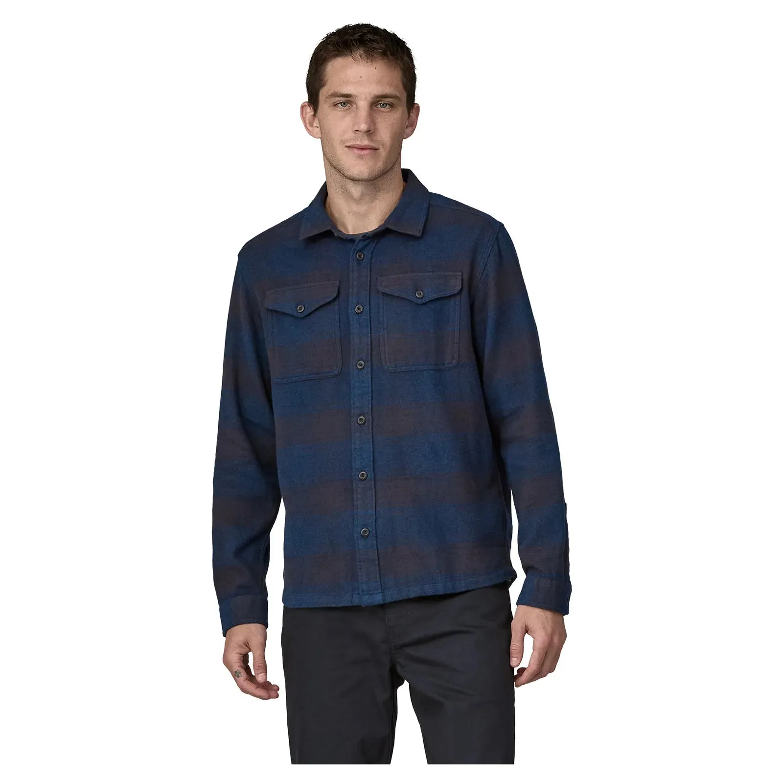 Patagonia Fjord Flannel Mens Shirt - Cascade/Tidepool Blue