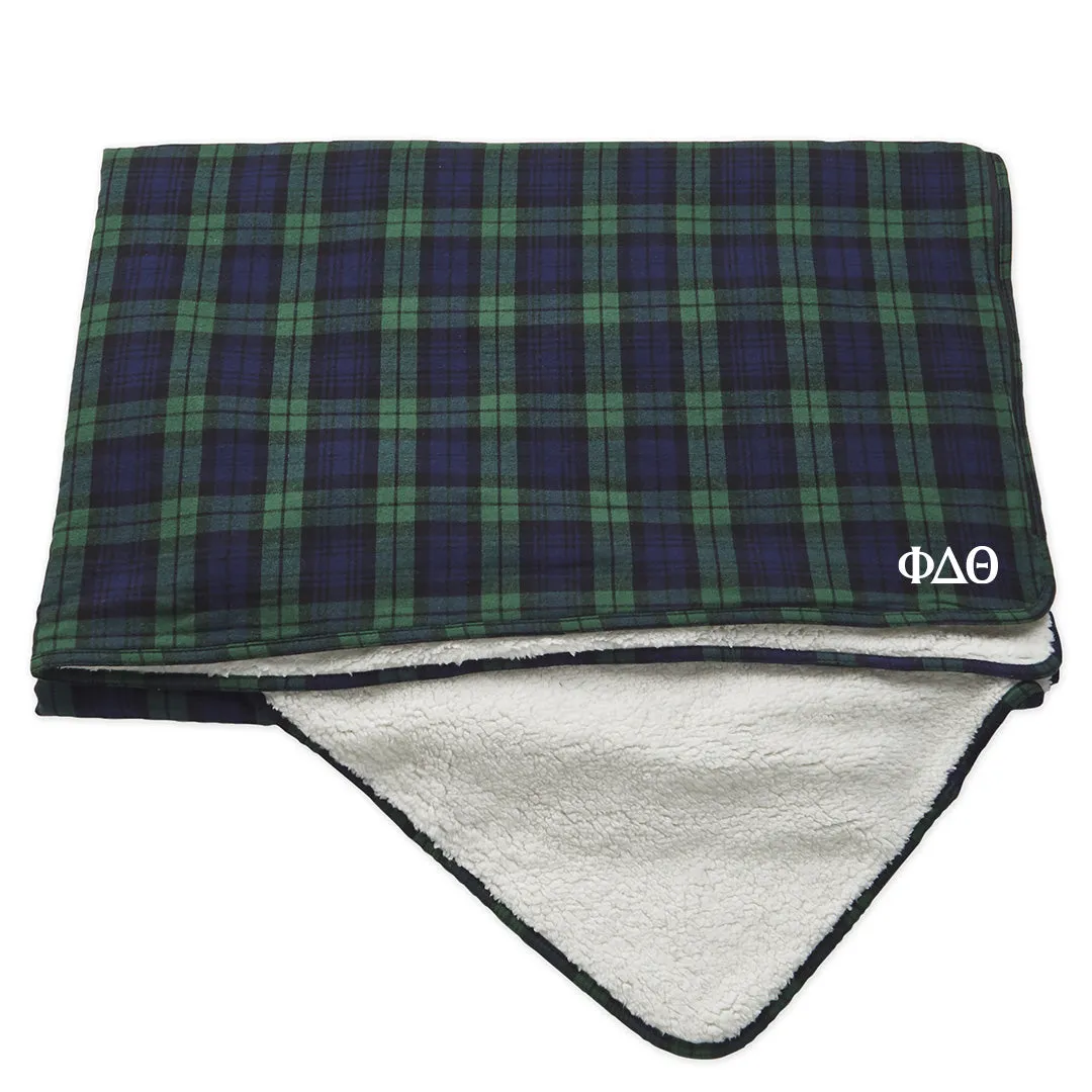 Phi Delt Flannel Throw Blanket