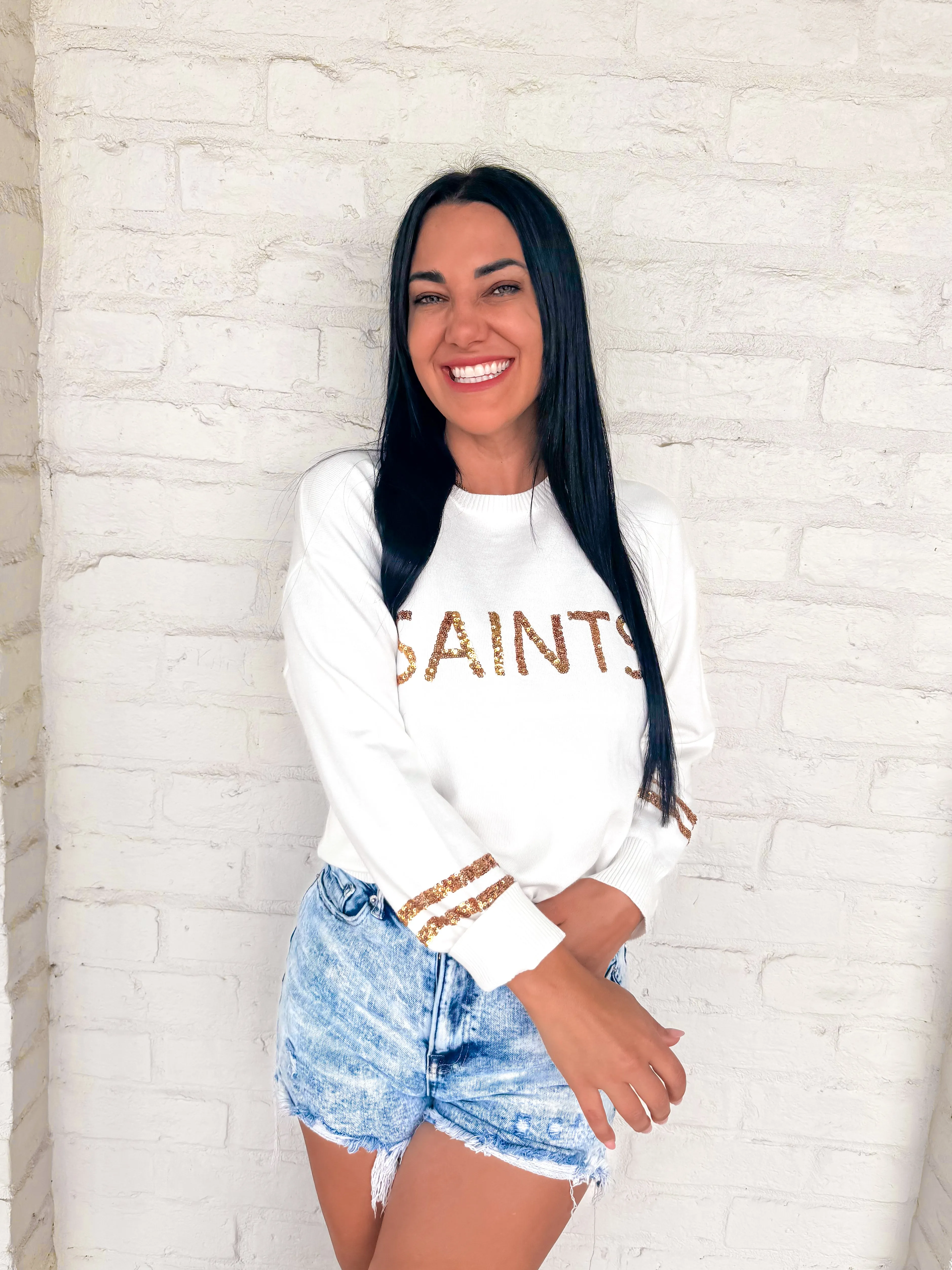 Queen Of Saints Sweater White