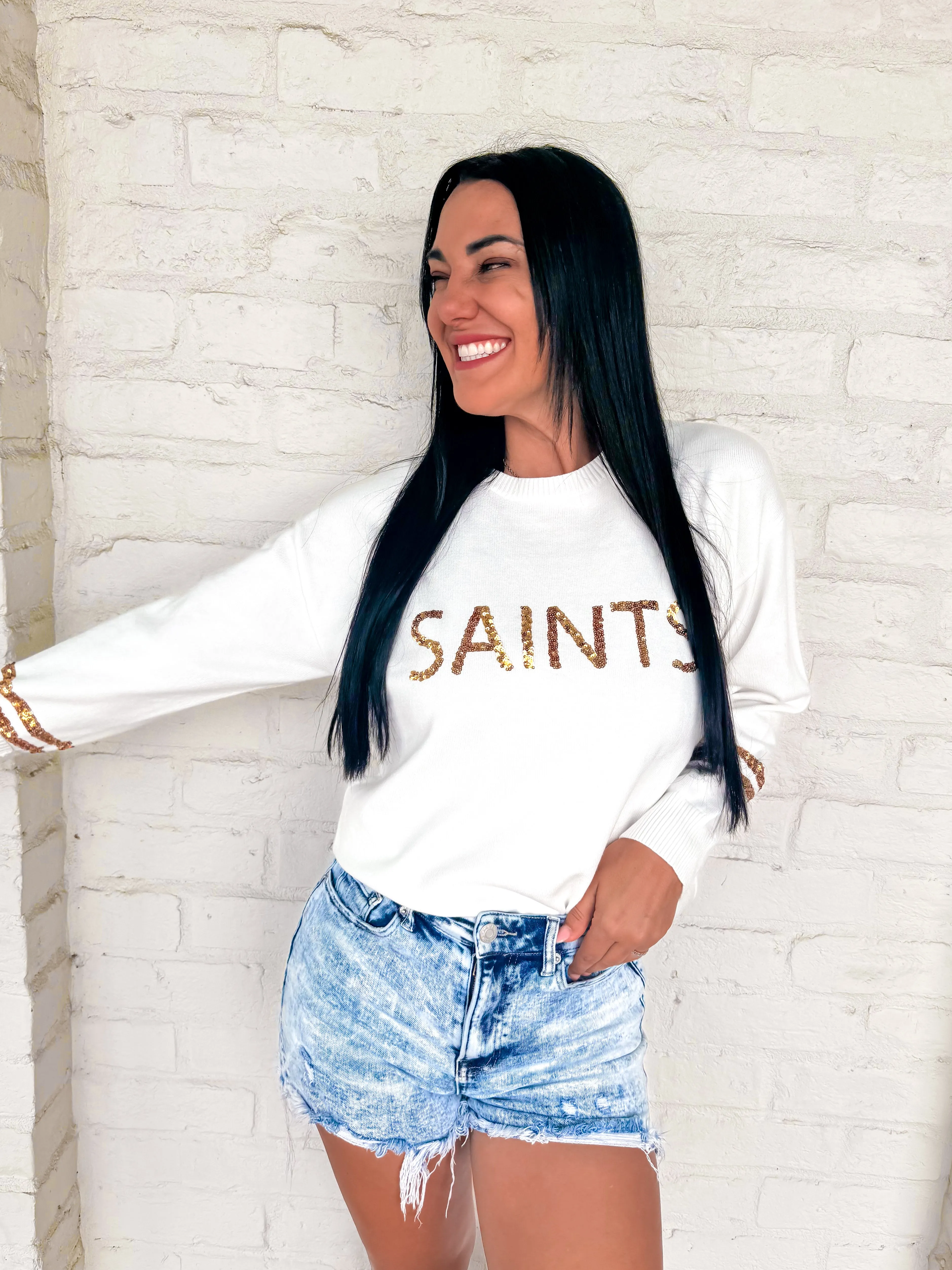 Queen Of Saints Sweater White