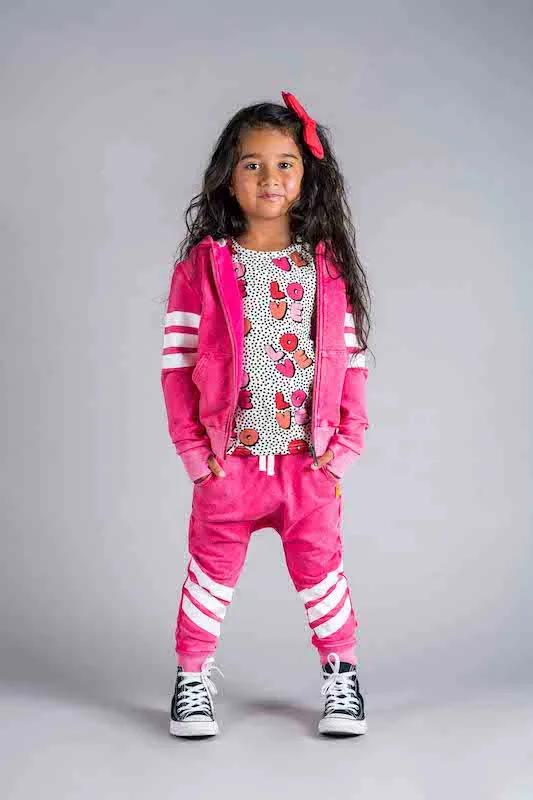 Rock Your Kid Pink Wash Stripe Hoodie