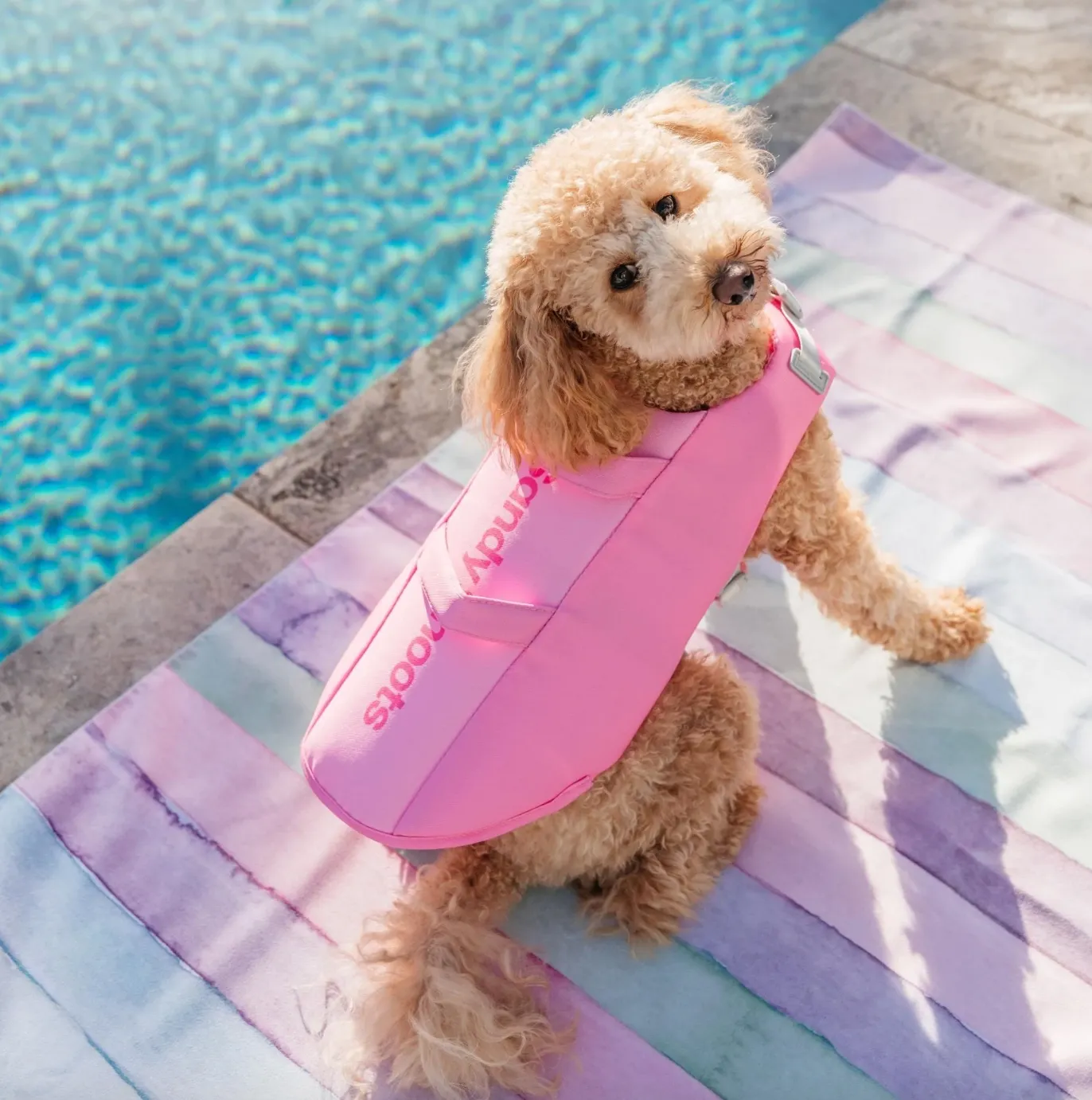 SANDY SNOOTS LIFE JACKET IN PINK, LAVENDER OR BLUE - MADE IN AUSTRALIA