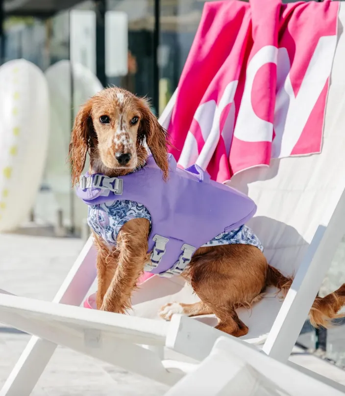 SANDY SNOOTS LIFE JACKET IN PINK, LAVENDER OR BLUE - MADE IN AUSTRALIA