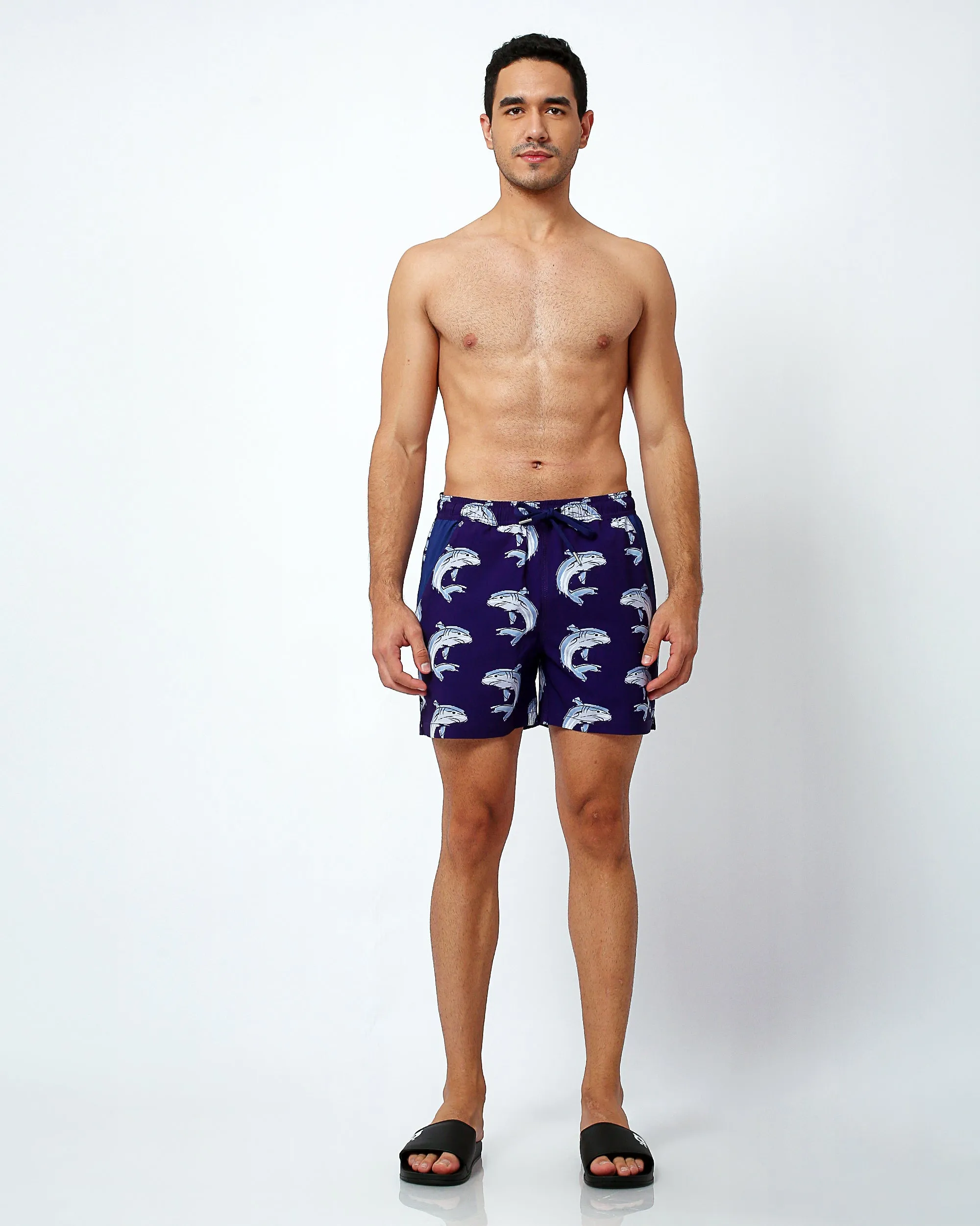 Sharks - Swim Shorts with Waterproof Pocket