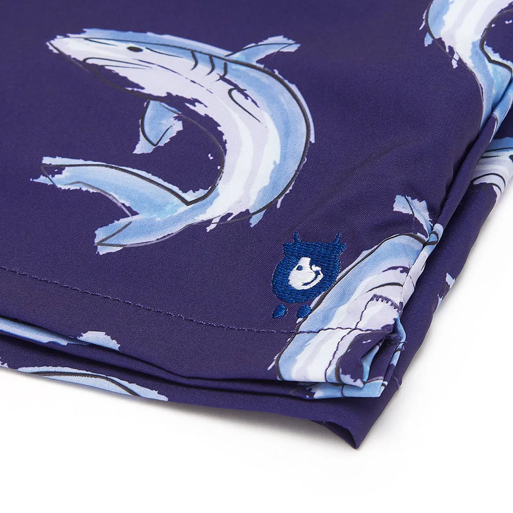 Sharks - Swim Shorts with Waterproof Pocket