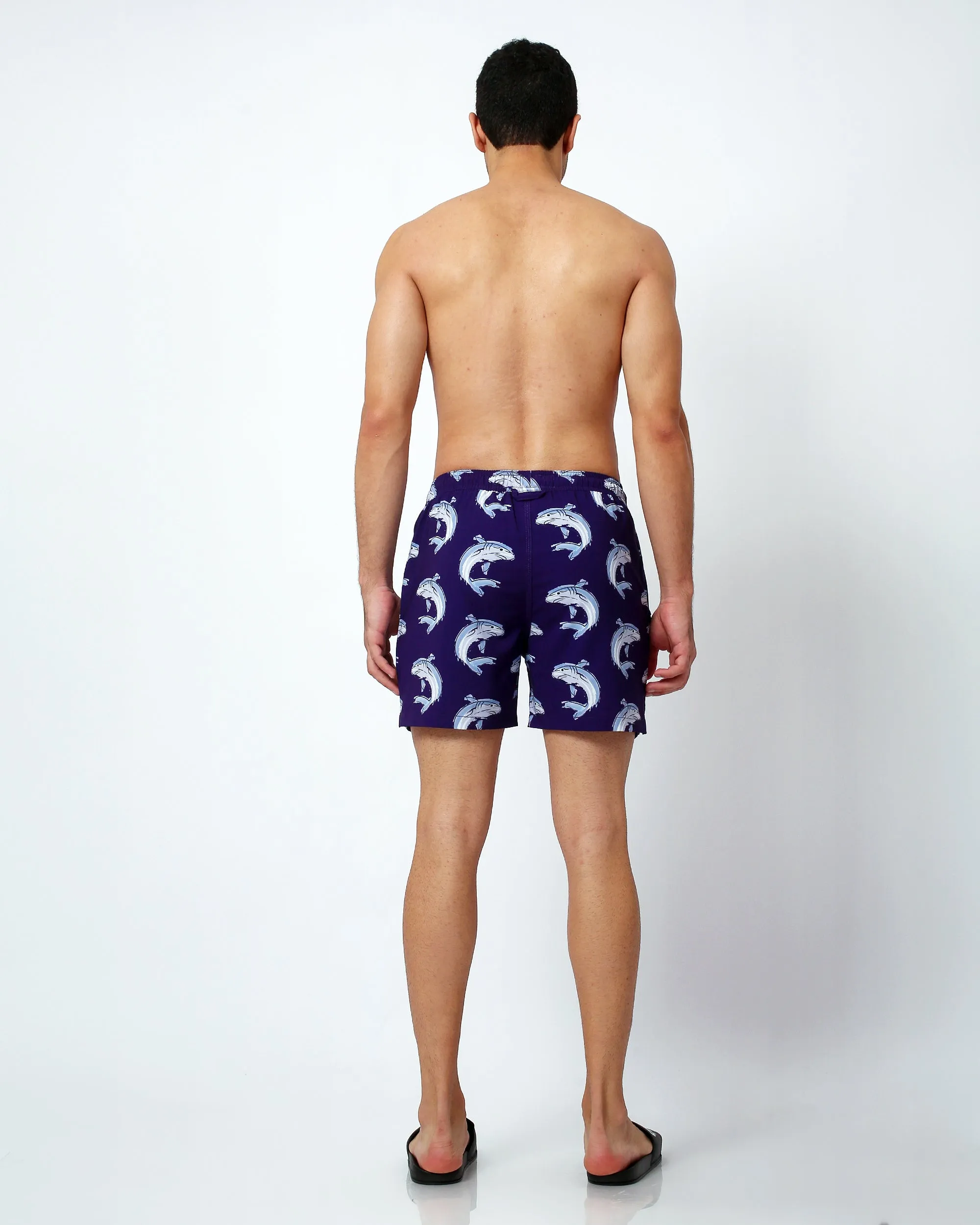 Sharks - Swim Shorts with Waterproof Pocket