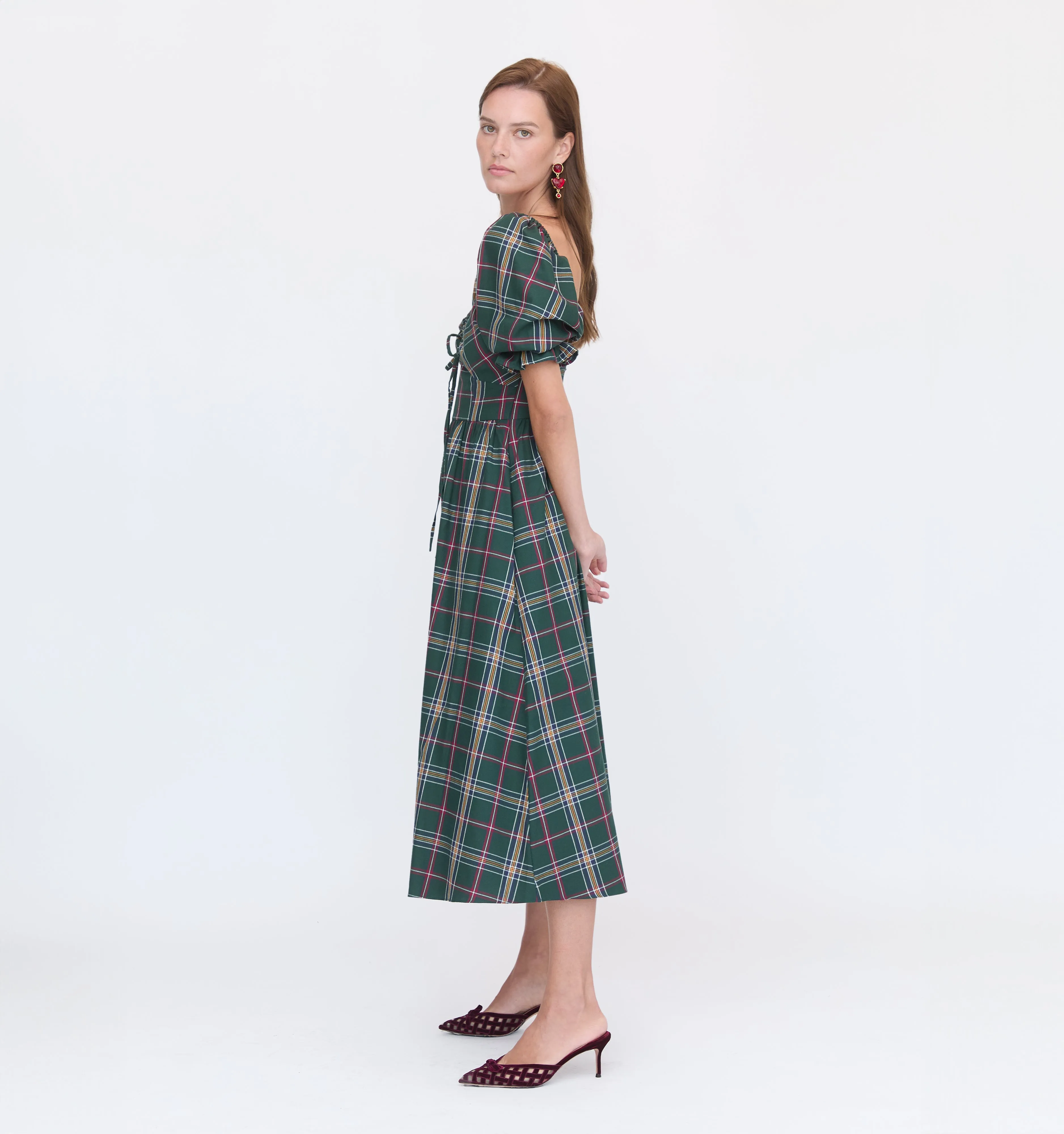 The Ophelia Dress - Juniper Tartan