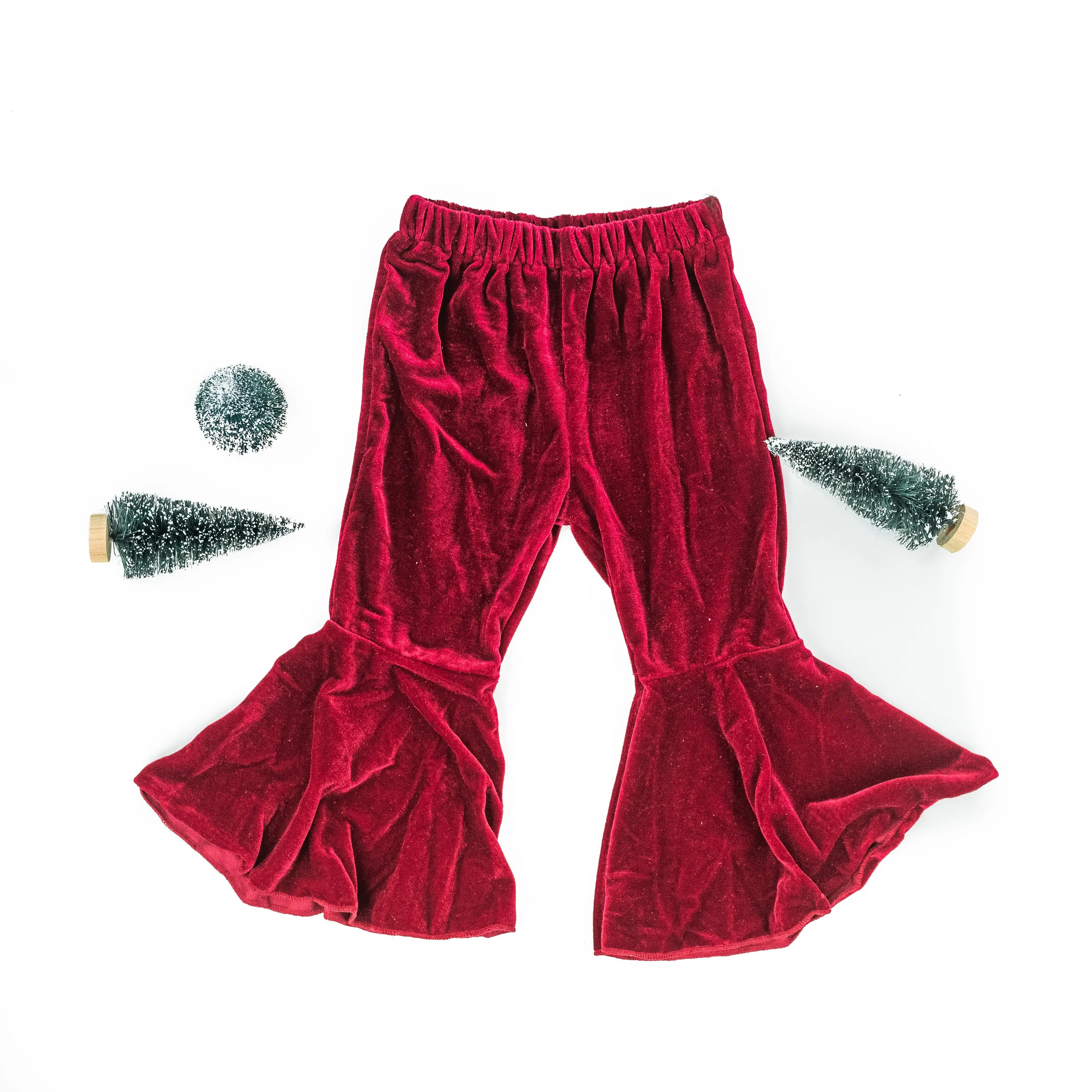 Velvet Bell Bottoms - Multiple Colors - Infant and Child Sizes