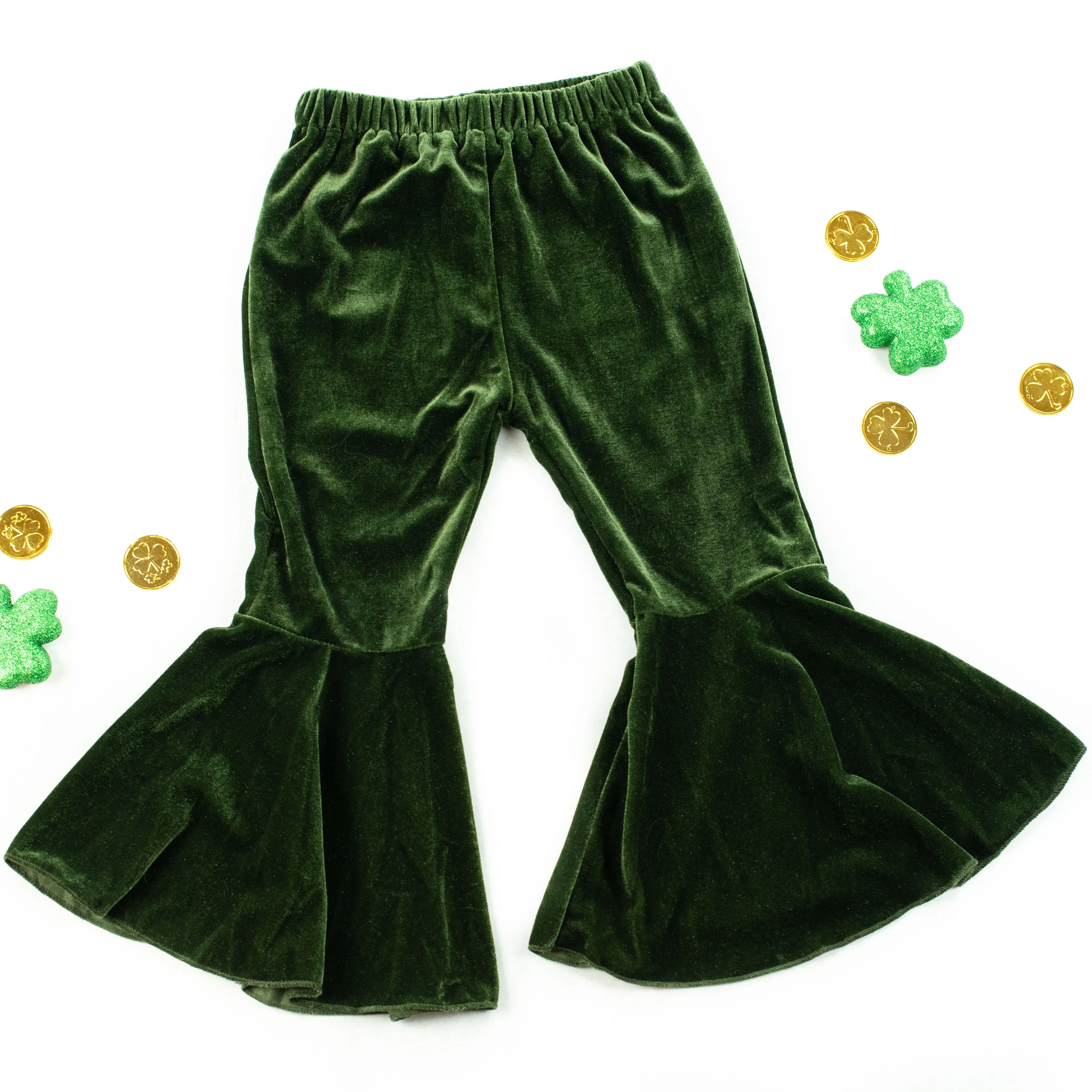 Velvet Bell Bottoms - Multiple Colors - Infant and Child Sizes